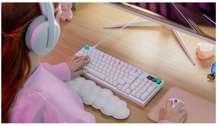 Klaviatūra LOGITECH G316 X 75, balta (Šiaurės šalių)