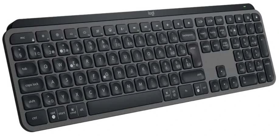 Belaidė šviečianti klaviatūra Logitech MX Keys S PLUS, Grafito spalvos su atrama delnams