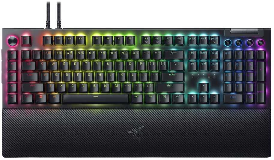 RAZER BlackWidow V4 Pro laidinė mechaninė klaviatūra (Žalias switch, US)