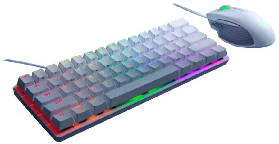 60% Mechaninė Žaidimų klaviatūra Razer Huntsman Mini Mercury Edition, Red Switch, US išdėstymas