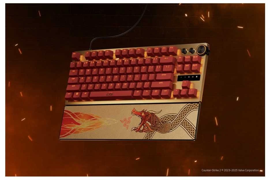 Razer Huntsman V3 Pro Tenkeyless | Klaviatūra žaidimams | su laidu | US | Razer Analog Optical Switch Gen-2 | Counter-Strike 2 Edition