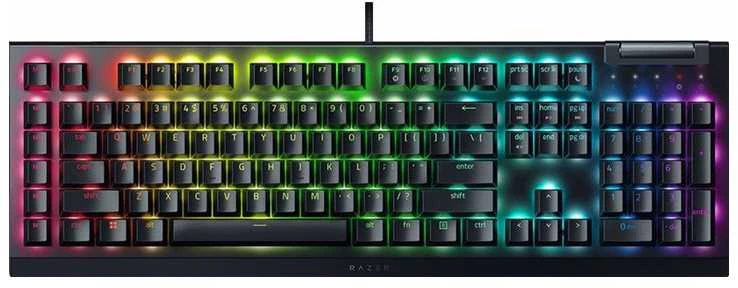 Razer | Mechaninė klaviatūra žaidimams | BlackWidow V4 X | Mechaninė klaviatūra žaidimams | su laidu | US | Žalias Mechaninė Switches (Clicky)
