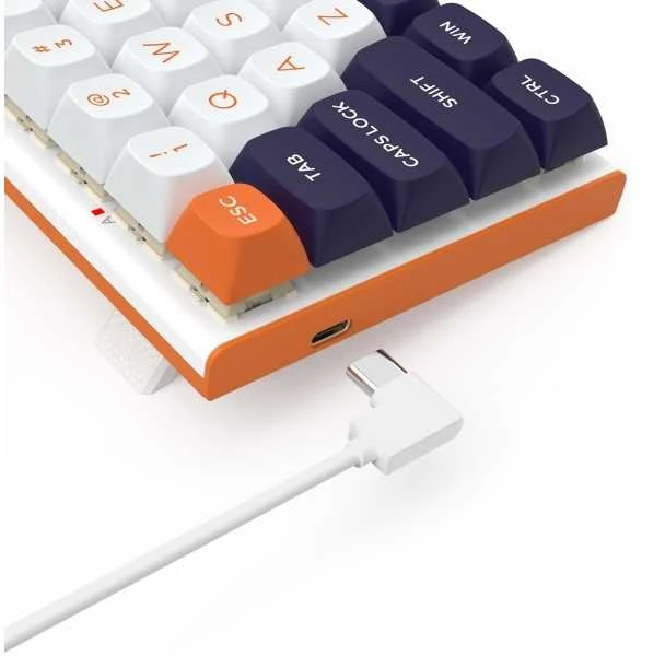 Klaviatūra žaidimams Redragon K683WBO-RGB-M FIDD su laidu magnetyczno-mechaninė su pašvietimu balta ir-juoda