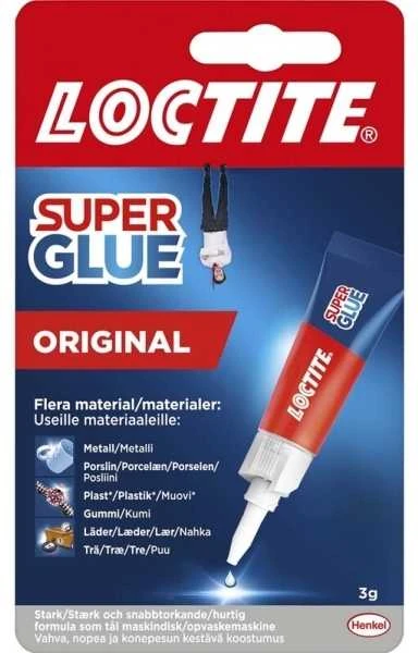 „Loctite® Super Glue“ antriniai klijai, 3 g/tūbelė