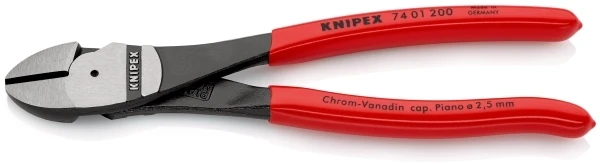Knipex KNIPEX Kraft-Seitenschneider 200 mm. Kunststoff berzogen