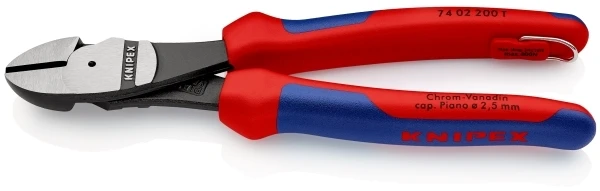 Knipex 74 02 200 T įstrižinės replės 200 mm, juodai lakuotos