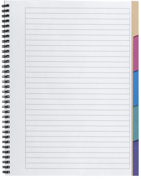 Bantex A4+ studentų bloknotas su spirale 5w1 liniuotas 5x15 lapų (400054639)