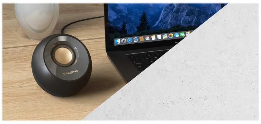 Kompiuterio kolonėlės Creative kompiuterinės kolonėlės 2.0 Pebble V2 juodos spalvos USB-C