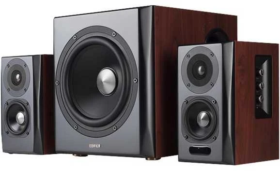 Kompiuterio kolonėlės Edifier S350DB 2.1, Rudos spalvos