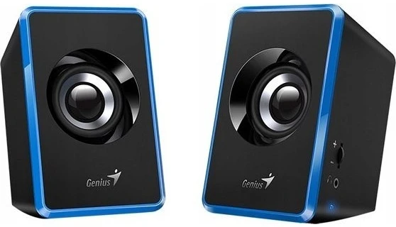 Kompiuterio kolonėlės Genius głośniki SP-U125, 2.0, 3W, mėlyna, garsumo valdymas, 3,5 mm jack (USB), 150Hz-20kHz