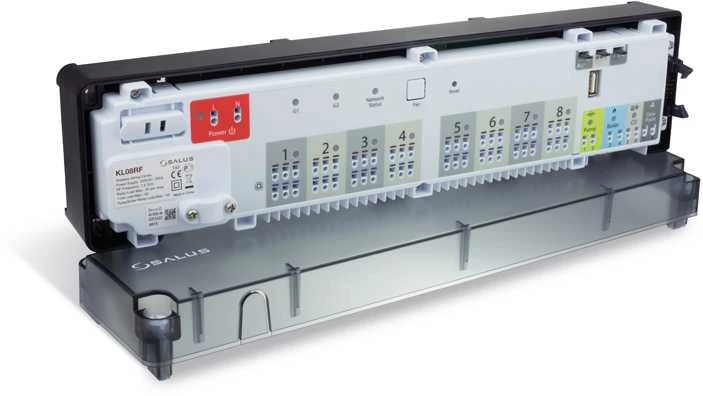 Salus bezvadu vadības modulis KL08RF ar 8 zonām, 230V