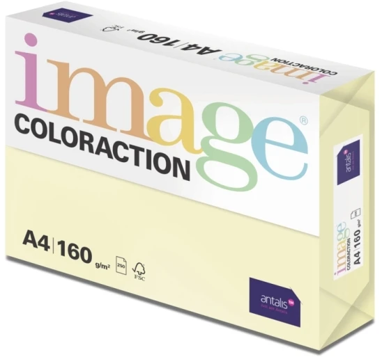 Kopijavimo popierius Image Coloraction A4 160g Dykumos šviesiai geltona 250 lapų/pak.
