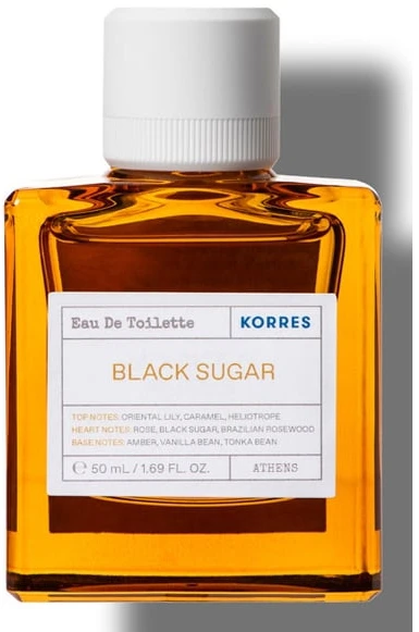 Korres Juodas Sugar EDT tualetinis vanduo Unisex, 50 ml