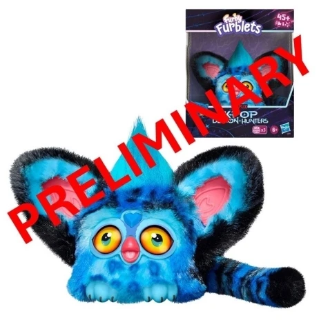 TOYS FURBY KPOP DEMON HUNTERS Interaktyvus žaislas „Furblets Delivery Derpy Tiger“, 7,6 cm