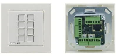 Kramer Electronics RC-208/EU-80/86(W), Baltas, DC, 12 V, 2 A, 80 mm, 47 mm