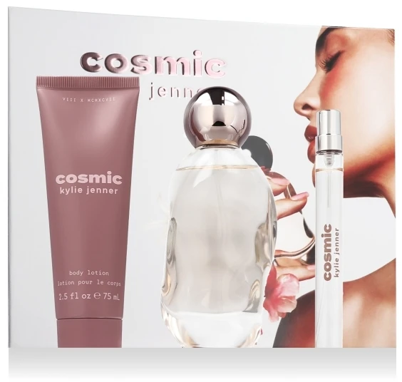 Kvepalų rinkinys moterims Kylie Cosmetics Cosmic Kylie Jenner (EDP, 100 ml + EDP, 10 ml + kūno losjonas, 75 ml)