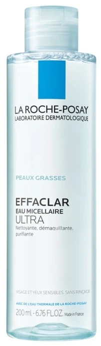La Roche-Posay Effaclar Purifying Micellar Vanduo For Oily Skin micelinis vanduo jautriai ir riebiai odai, 200 ml
