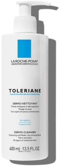 La Roche-Posay La Roche Toleriane Dermo-Valiklis akių ir veido makiažo valiklis sausai ir jautriai odai, 400 ml