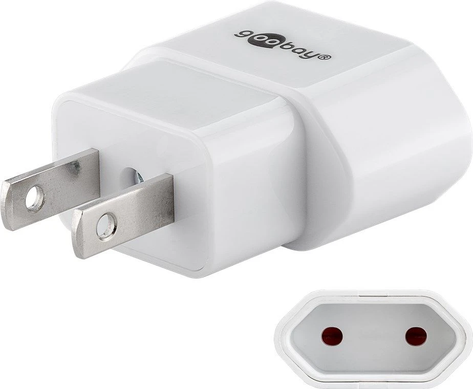 Goobay Adapteris JAV kištukas – Euro lizdas (be įžeminimo) (type C, CEE 7/16) 10A