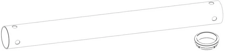 Laikiklis B-TECH AV SYSTEM 2 - ¨50MM POLE - 1M