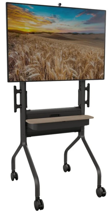 TOA Chief Voyager Height Adjustable AV TV Cart For LCD Displays 50-70'' Juodas wózek televizoriui / systemu wideokonferencyjnego juoda Rozmiar ekranu: 127-191 cm (50''-75'') Interfejs montażowy: 200 - 200 mm - 600 - 400 mm