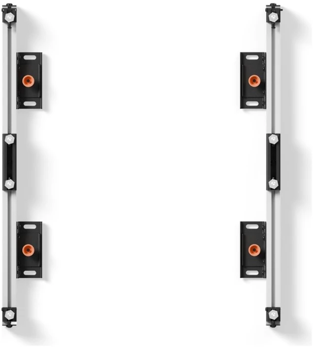 Laikiklis EDBAK ULS2337 UniversalLED sistema 2 spintelėms 600 x 337,5 | Juodas