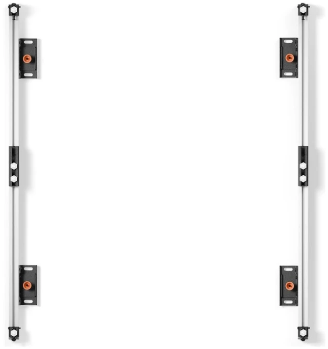 Laikiklis EDBAK ULS2500 universali LED sistema 2 spintelėms 500 mm | Juodas