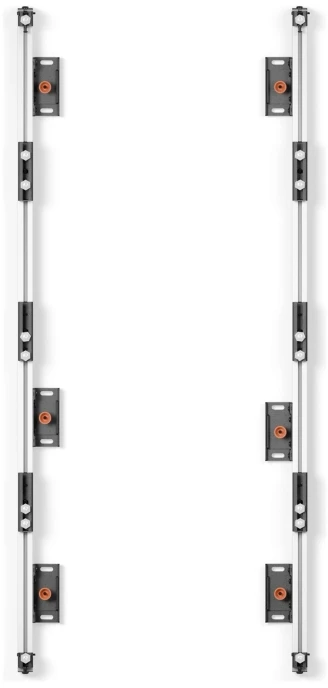 Laikiklis EDBAK ULS4337 Universali LED sistema 4 spintelėms 600 x 337,5 | Juodas