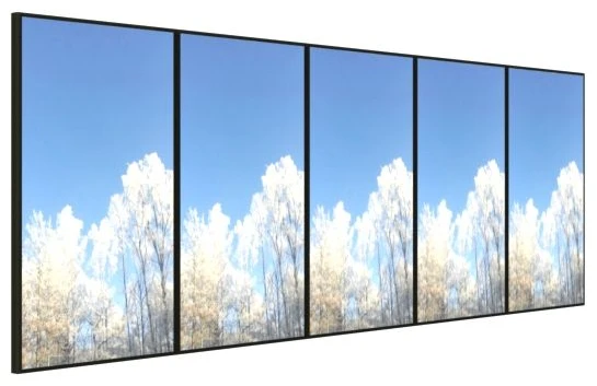 HI-ND VR4300-5601 vaizdo sienos 6x43" vertikalus laikiklis Samsung QM43C/QH43C, pilkas