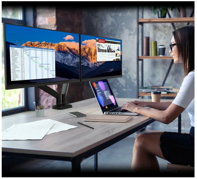 Laikiklis J5create - Ergonomic Dual Monitorius Mount
