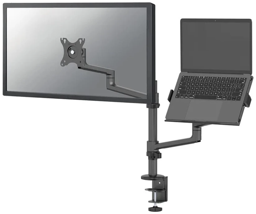 Laikiklis NEOMOUNTS nešiojamasis kompiuteris + SCREEN STALO MONTAVIMAS (CLAMP + GROMMET)
