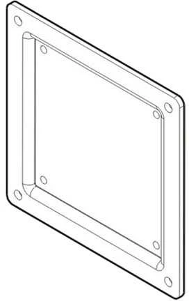 Laikiklis Neomounts NEWSTAR VESA CONVERSION PLATE - VESA 75 TO 100 - Juodas