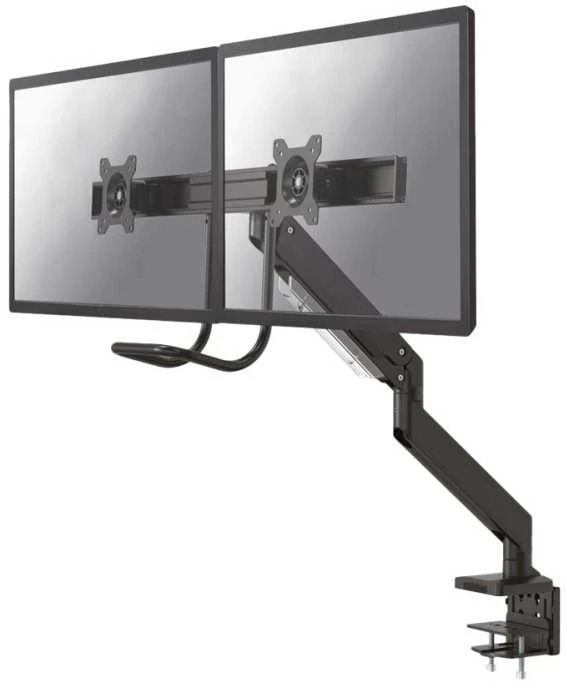 Laikiklis Neomounts NM-D775DX dvigubo monitoriaus rankena, juoda