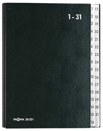 Pagna 24321-04, juodas, A4, 265 mm, 40 mm, 340 mm