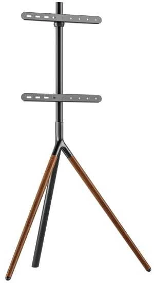 Laikiklis Sinox Beslag Sinox Trikojis TV stovas ant grindų. 45"-65". Juodas ir riešutmedžio, 114,3 cm (45"), 165,1 cm (65"), 200 x 200 mm, 400 x 400 mm, 140°, riešutmedžio