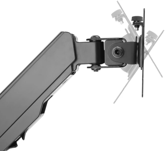 Sinox Office dvigubas monitoriaus laikiklis sienai su dujų spyruokle. Iki 32". Juodas