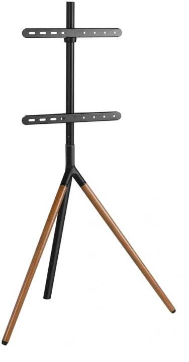 Laikiklis Sinox Beslag Sinox Trikojis TV stovas ant grindų. 45"-65". Juodas ir riešutmedžio, 114,3 cm (45"), 165,1 cm (65"), 200 x 200 mm, 400 x 400 mm, 140°, riešutmedžio