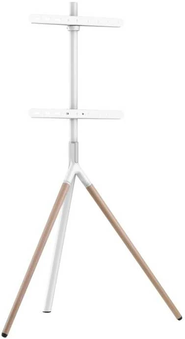 Laikiklis Sinox Beslag Sinox Tripod TV grindų stovas. 45"-65". Balta ir bukas, 114,3 cm (45"), 165,1 cm (65"), 200 x 200 mm, 400 x 400 mm, 140°, bukas