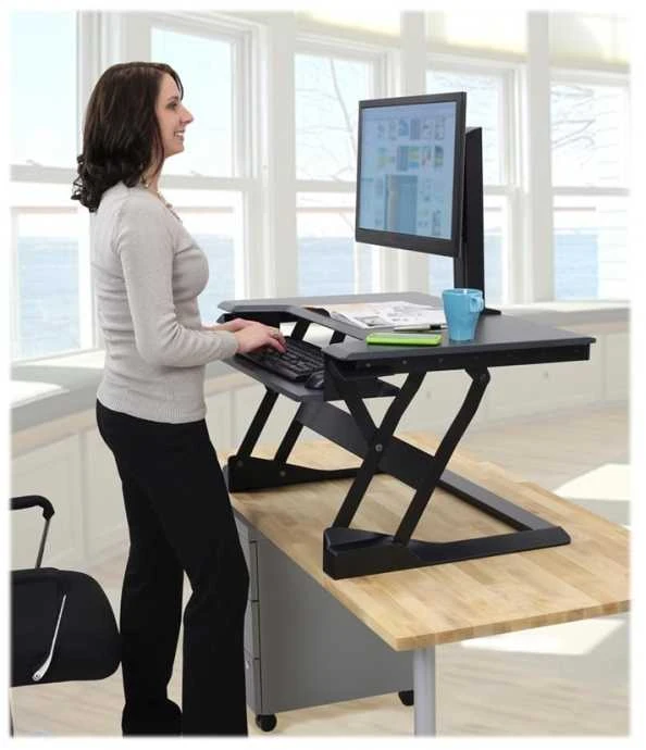 Laikiklis Ergotron WorkFit-T - Nerūdijantis plienas - Juodas - 15.9kg - 380 mm - 22.3kg - 980 x 710 x 216 mm