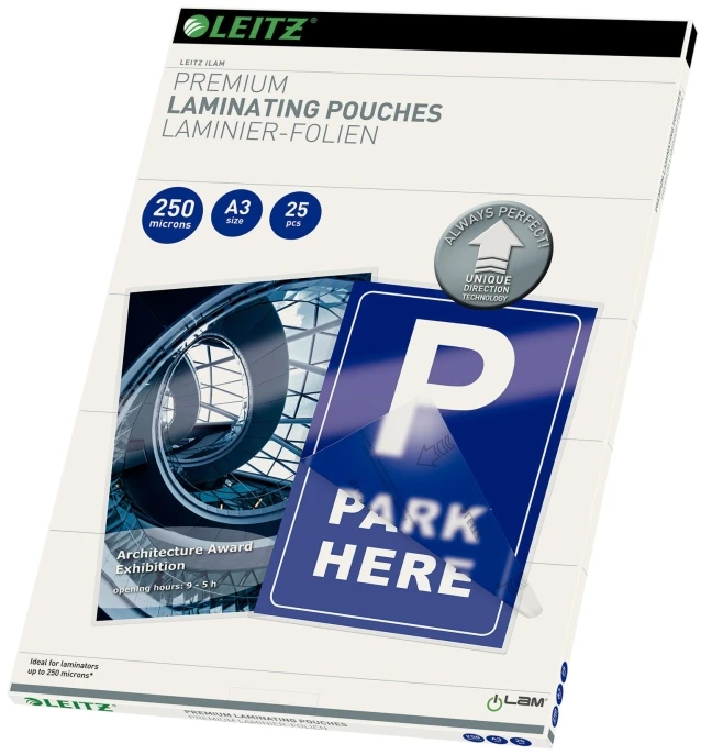 Leitz A3 laminavimo plėvelė 250 mikronų (7491-00-00)