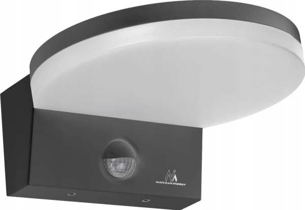 Lubinis šviestuvas Lampa „Maclean“ LED šviestuvas su judesio jutikliu, PIR judesio jutiklis, pilkas, 15 W, IP65, 1560 lm, neutrali balta (4000 K) MCE344 GR