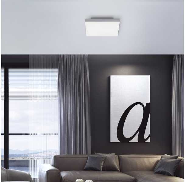 Lubinis šviestuvas Lampa sufitowa Leuchten Direkt Leuchten Direkt Canvas Turnable 2700-5000K - Loftlampe - Baltas - 29,5 x 29,5 cm