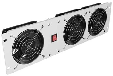 Lanberg vertikali vėdinimo plokštė 19" 3U stovui, trys ventiliatoriai, 230V | AK-1506-S | Pilkas