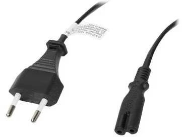 LANBERG CEE 7/16 IEC 320 C7 euro radio power cord 3m juodas