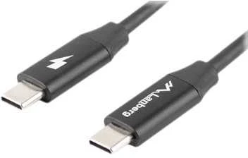 LANBERG USB-C M/M 2.0 laidas 0.5m Quick Charge 4.0 juodas