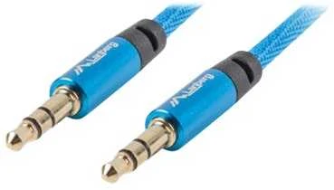 LANBERG CA-MJMJ-10CU-0010-BL Premium Cable Audio Mini lizdas, 3,5 mm 3 kontaktų. 1 m į pietus
