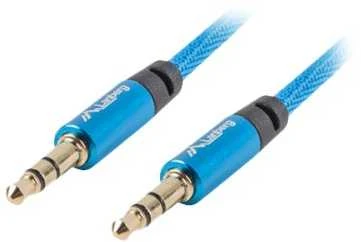LANBERG CA-MJMJ-10CU-0030-BL Premium Cable Audio Mini lizdas, 3,5 mm 3 kontaktų. 3 m į pietus