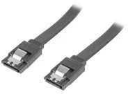LANBERG CA-SASA-14CU-0050-BK cable SATA DATA II 6GB/S F/F 50cm METAL CLIPS Juodas