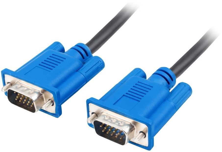 LANBERG Cable VGA M/M 5m dvigubai ekranuota ferito šerdis