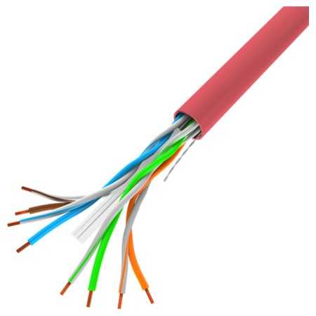 LANBERG Lan Cable UTP 1Gb/s 305m solid CCA Raudona